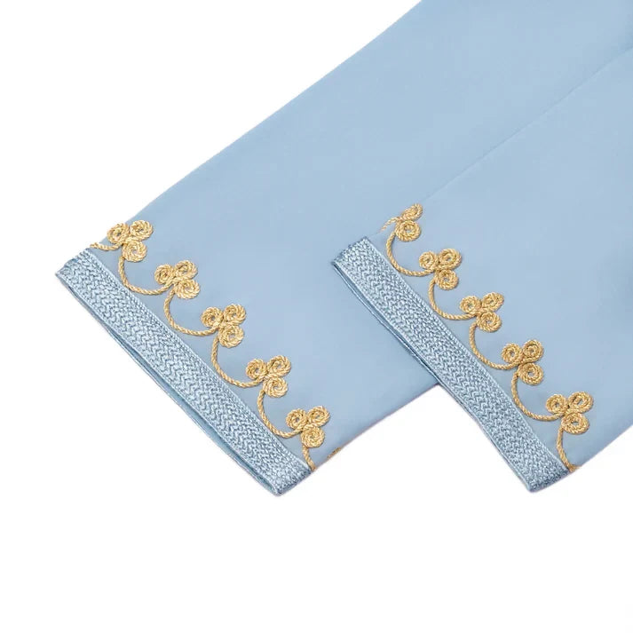 Blue Cloudy Moroccan Djellaba for girls kids