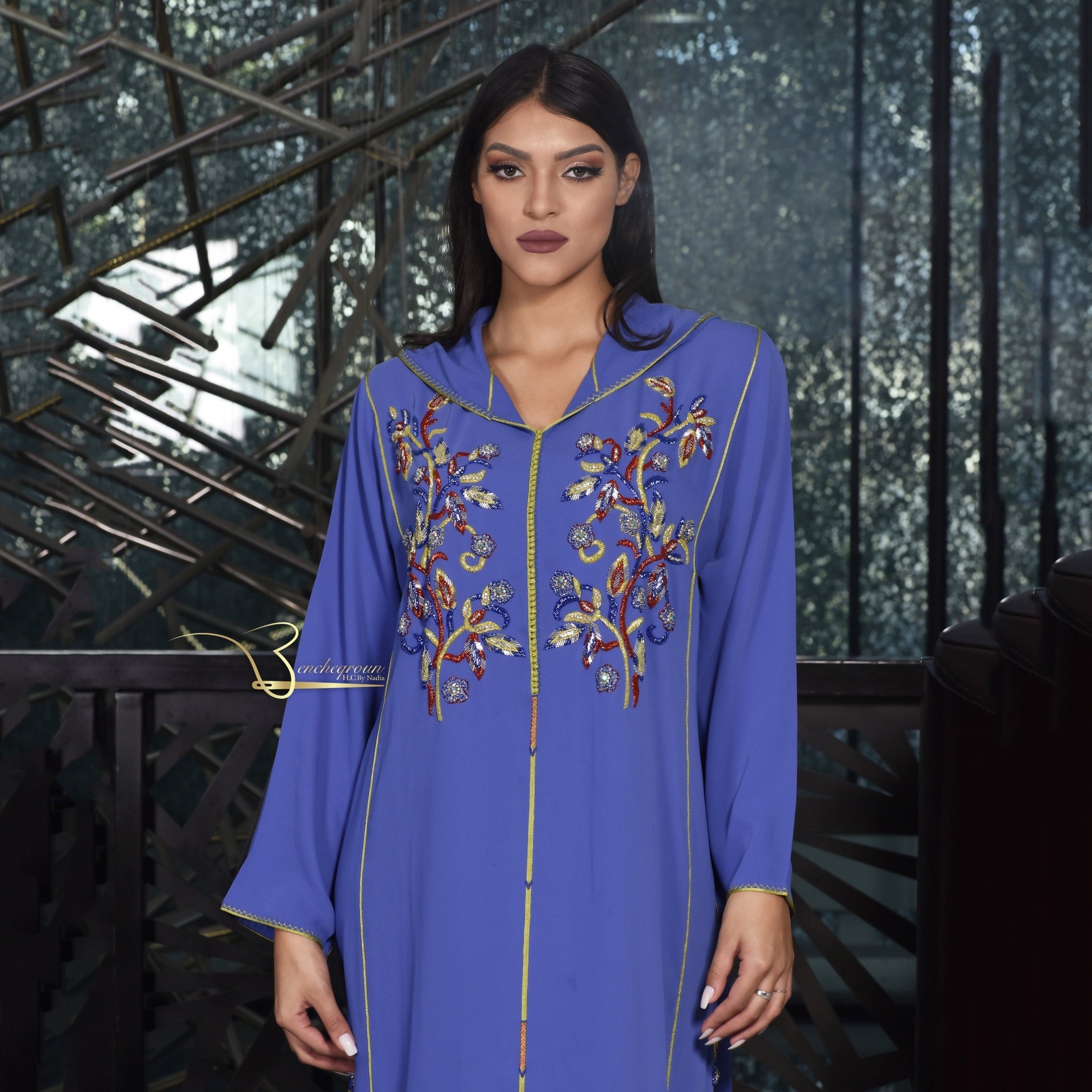 Purple & Gold Djellaba