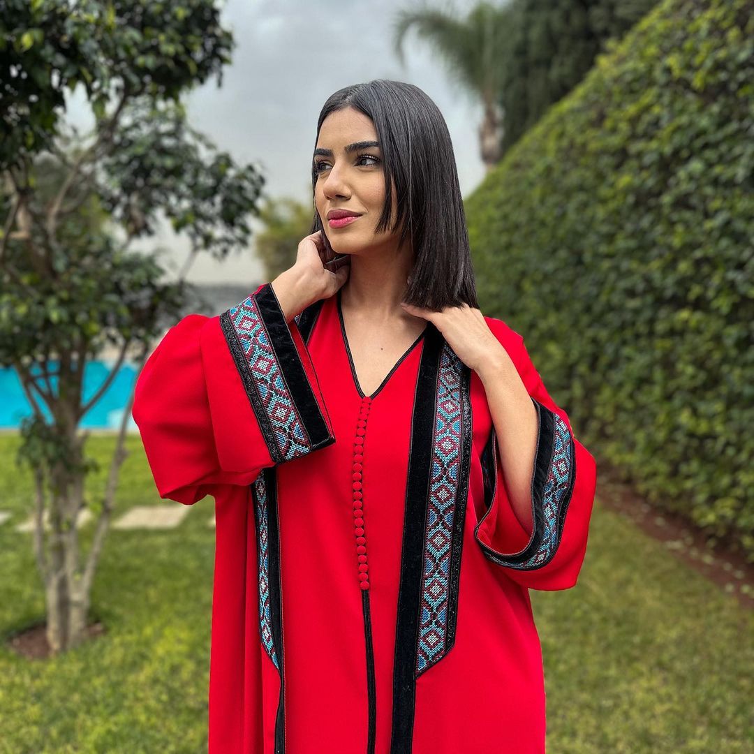 RANA - Red Ramadan 2 Piece Djellaba