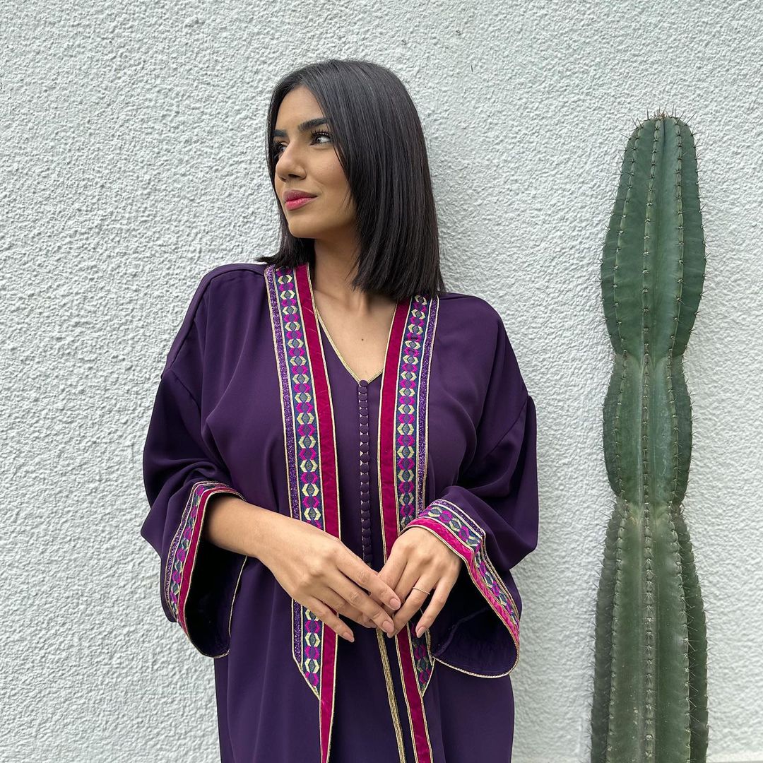 RANA - Purple Ramadan 2 Piece Djellaba