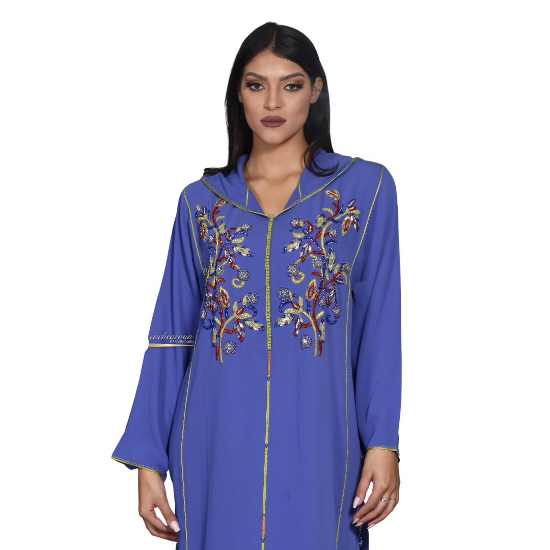 Purple & Gold Djellaba