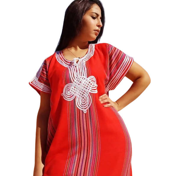 Red Moroccan Gandoura