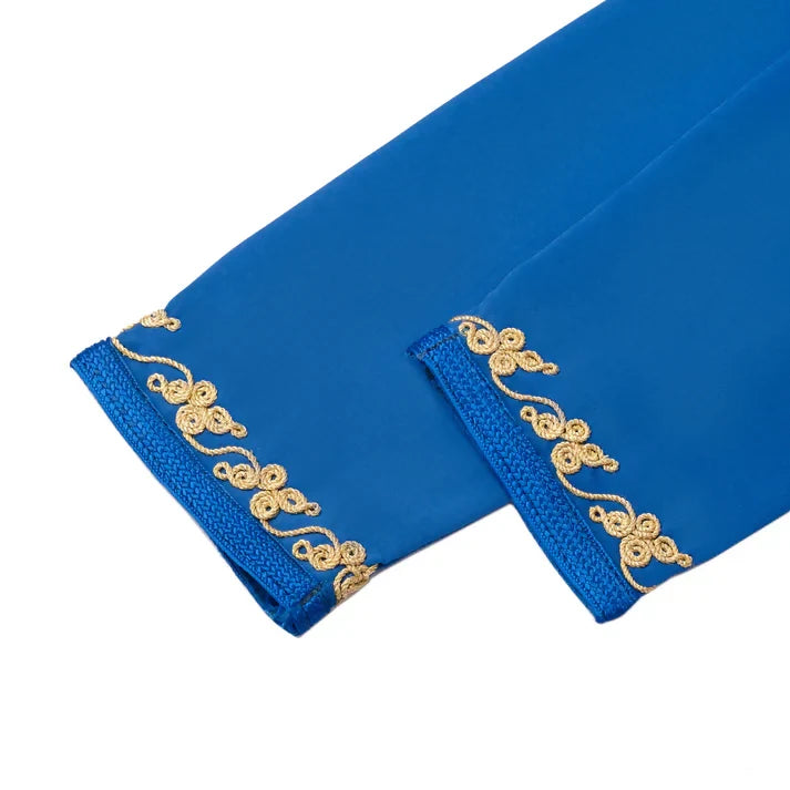 Blue Moroccan Djellaba for girls kids