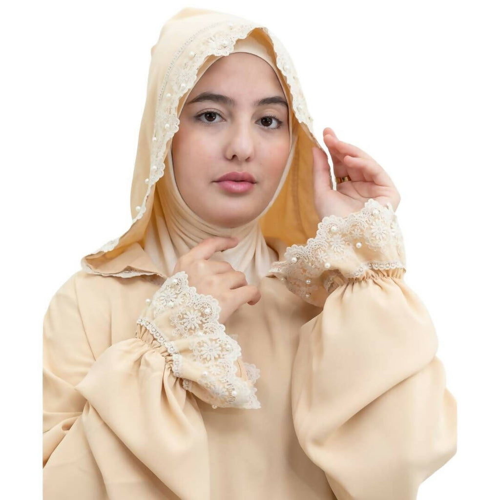 All-in-One Nude Prayer Abaya
