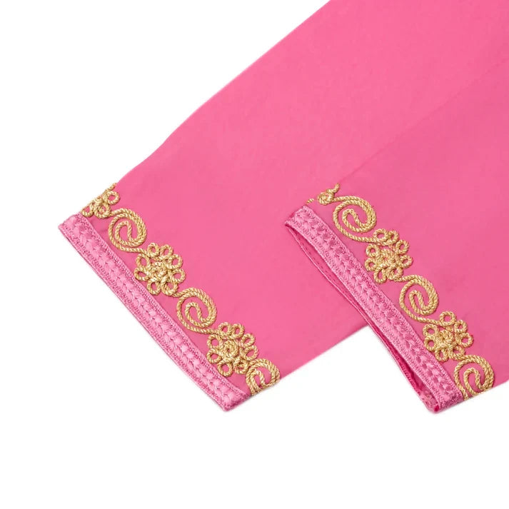 Pink Moroccan Djellaba for girls kids