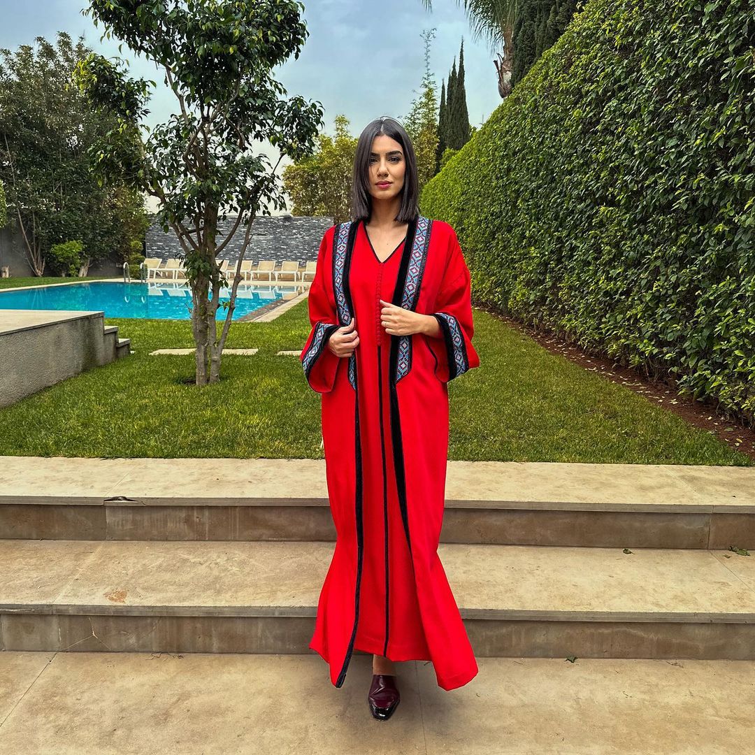 RANA - Red Ramadan 2 Piece Djellaba